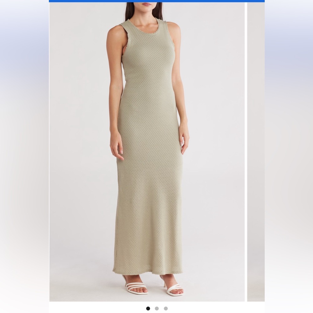 rag & bone Carine Texture‎ Knit Maxi Dress sleeveless tank X Large XL NWT